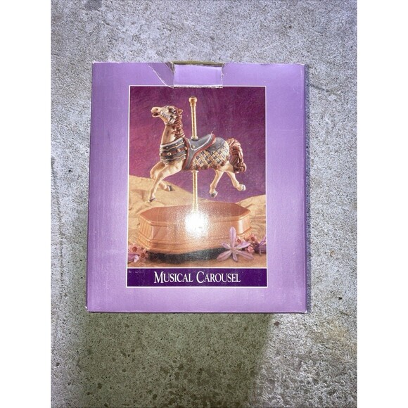 Classic Treasures Somewhere Over The Rainbow Carousel Horse Animated In Orig Box - Picture 1 of 6